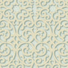 3-D Dimensional Beige Textured Scroll on Teal Sure Strip Wallpaper - all4wallswall-paper