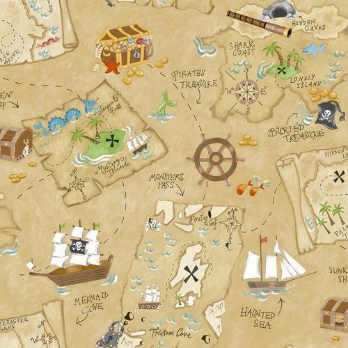 kids treasure map background