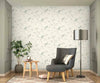 Lime & Aqua Birds on Grey Branches on Sure Strip Wallpaper