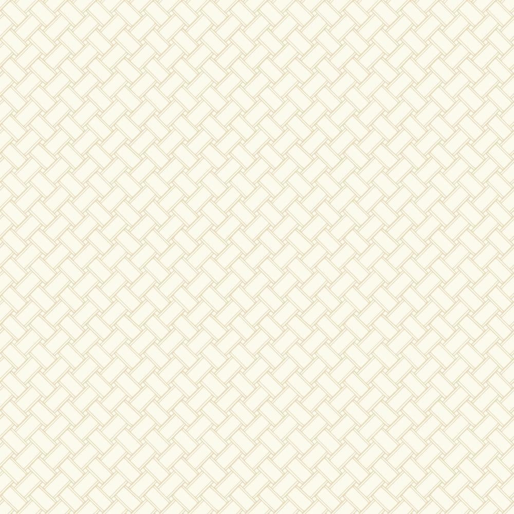 Carey Lind Golden Beige Weave Sure Strip Wallpaper - all4wallswall-paper