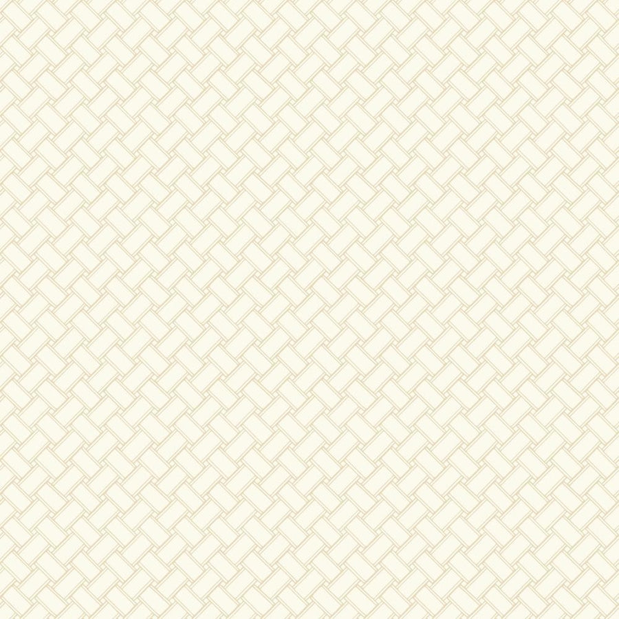 Carey Lind Golden Beige Weave Sure Strip Wallpaper - all4wallswall-paper