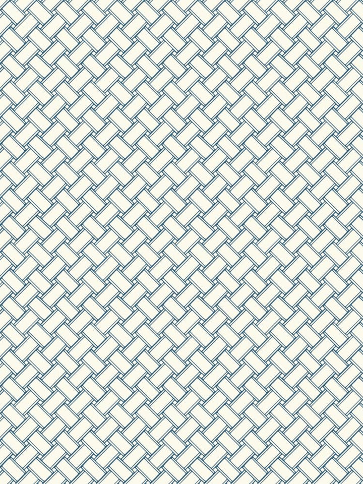 Nautical Blue Weave Carey Lind on Sure Strip Wallpaper - all4wallswall-paper