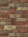 Terra Cotta, Putty Grey and Brown Extremely Detailed Brick Wallpaper - all4wallswall-paper