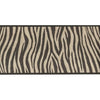 Brown and Beige Zebra Skin Wallpaper Border